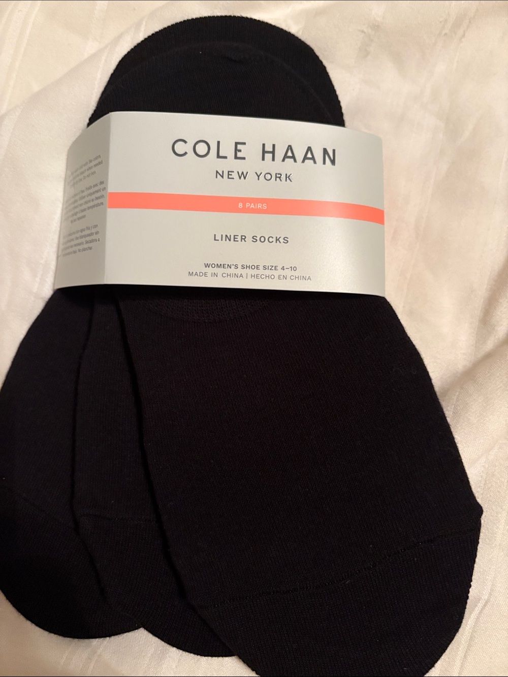 Free in bundle Cole Haan Black Liner Socks - Pack of 3 nwt women’s no-show